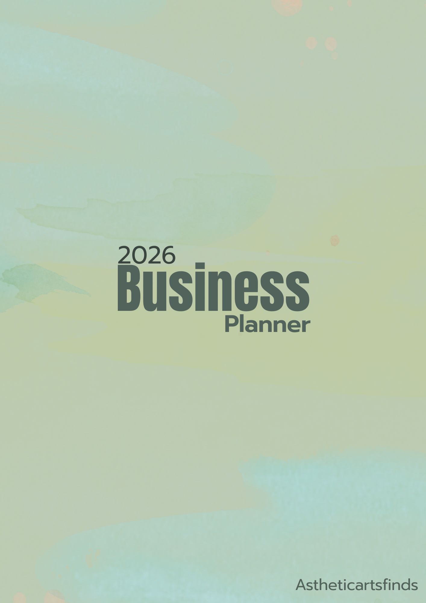 2026 Business Planner Printable | Digital Planner PDF | Small Business Organizer | Editable Planner Template | Goal & Finance Tracker | Instant Download 4 2026 Business Planner Printable | Digital Planner PDF | Small Business Organizer | Editable Planner Template | Goal & Finance Tracker | Instant Download - Image 3