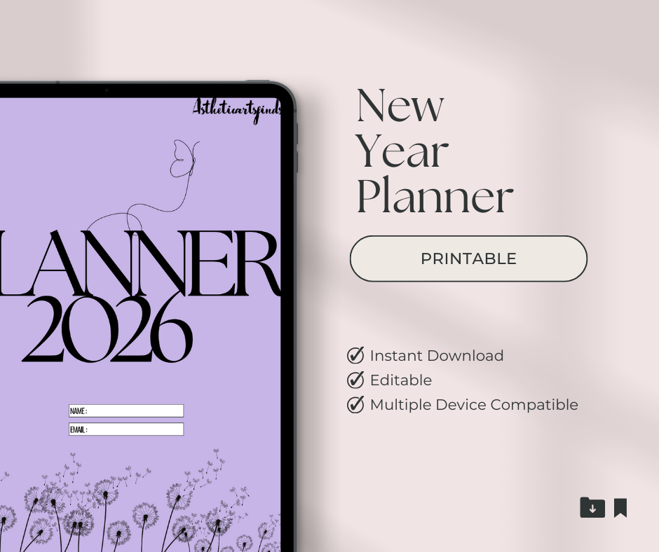 “2026 Purple Planner PDF – Aesthetic Digital Planner, Goal Tracker, Habit Tracker, Weekly & Monthly Printable Organizer, Instant Download 1 Pink Minimalist Planner Page and Download Mockup Facebook Post 20251208 211710 0000 “2026 Purple Planner PDF – Aesthetic Digital Planner, Goal Tracker, Habit Tracker, Weekly & Monthly Printable Organizer, Instant Download