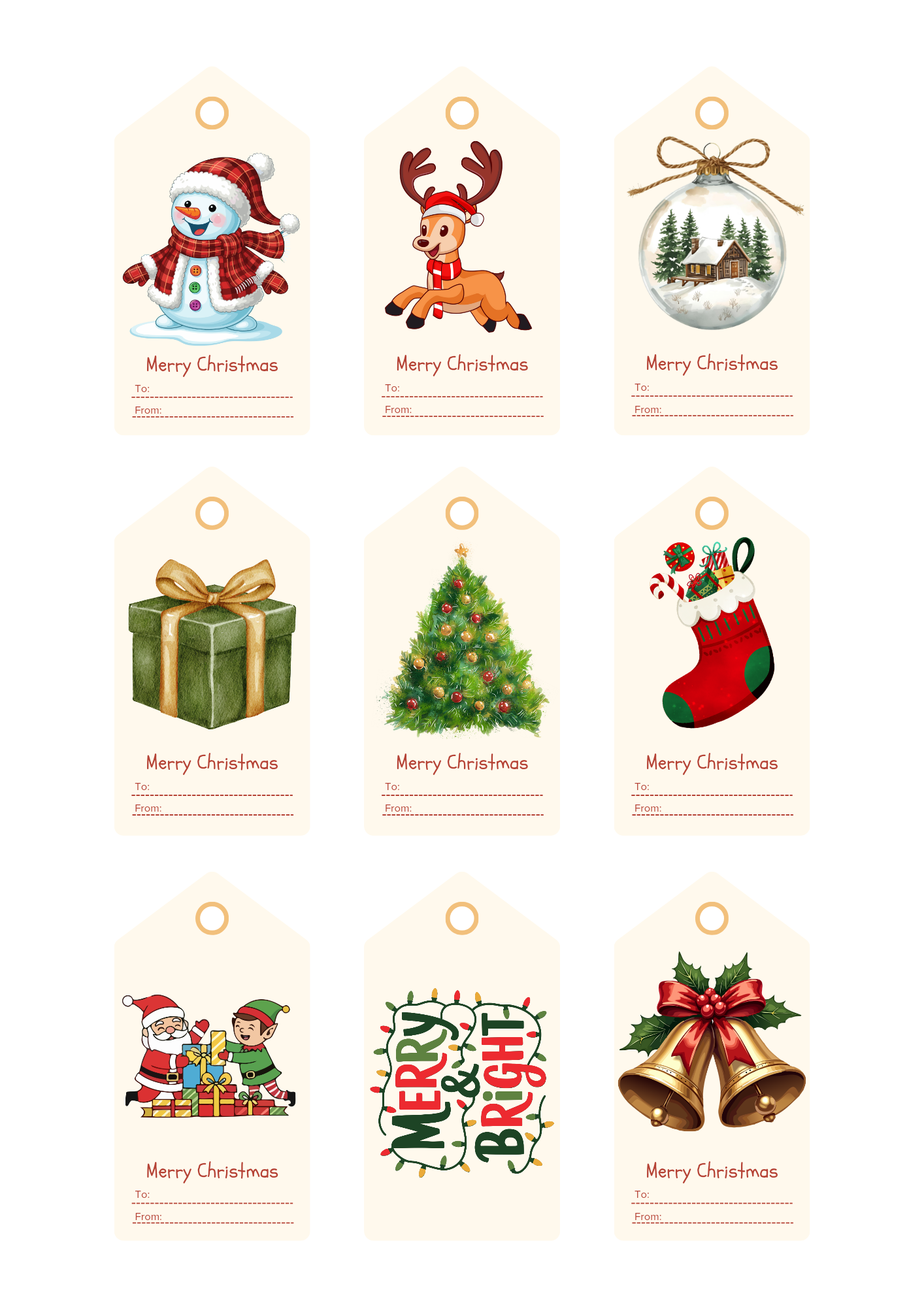 Christmas Gift Planner Bundle | Printable Holiday Gift Planner + Color Gift Tags + DIY Card Envelopes | Christmas Digital Download 6 Christmas Gift Planner Bundle | Printable Holiday Gift Planner + Color Gift Tags + DIY Card Envelopes | Christmas Digital Download - Image 5