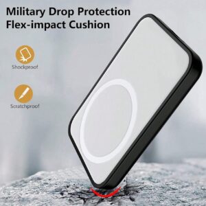 1 Black TPU charging protector, compatible with the original Apple MagSafe wireless power bank