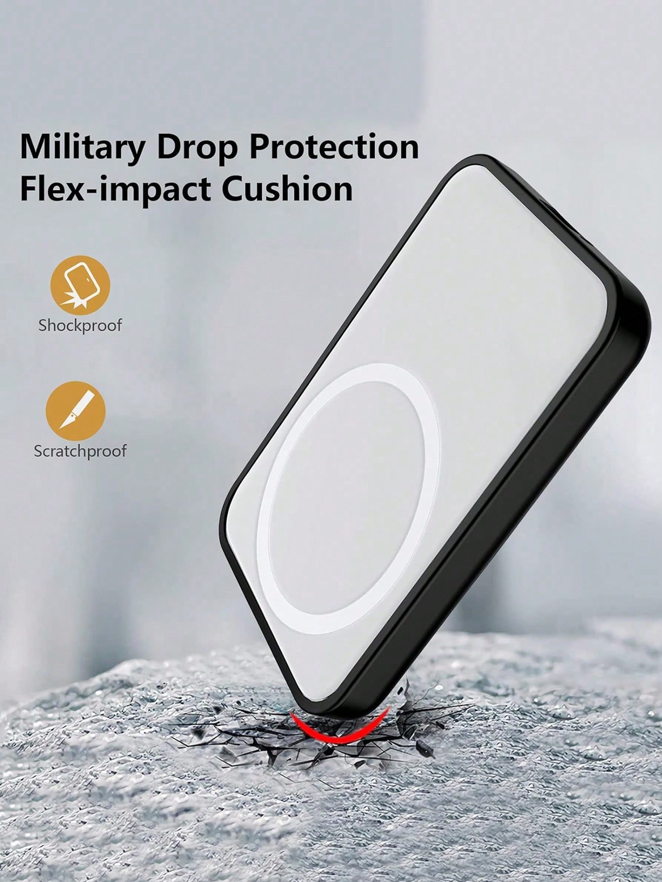 1 Black TPU charging protector, compatible with the original Apple MagSafe wireless power bank 2 Sa95331329ad6435b96972ae1bf50fe07Z 1 Black TPU charging protector, compatible with the original Apple MagSafe wireless power bank