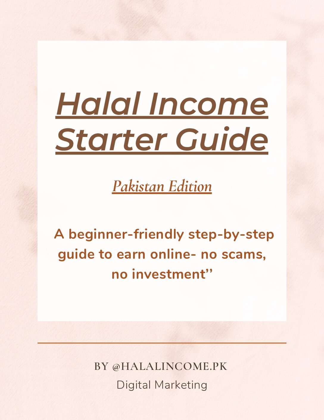 30 Days Challenge Halal Income Starter Guide