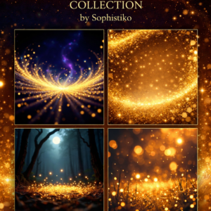 Golden Sparkles Collection – Stunning Digital Images – Sophistiko – 12 images